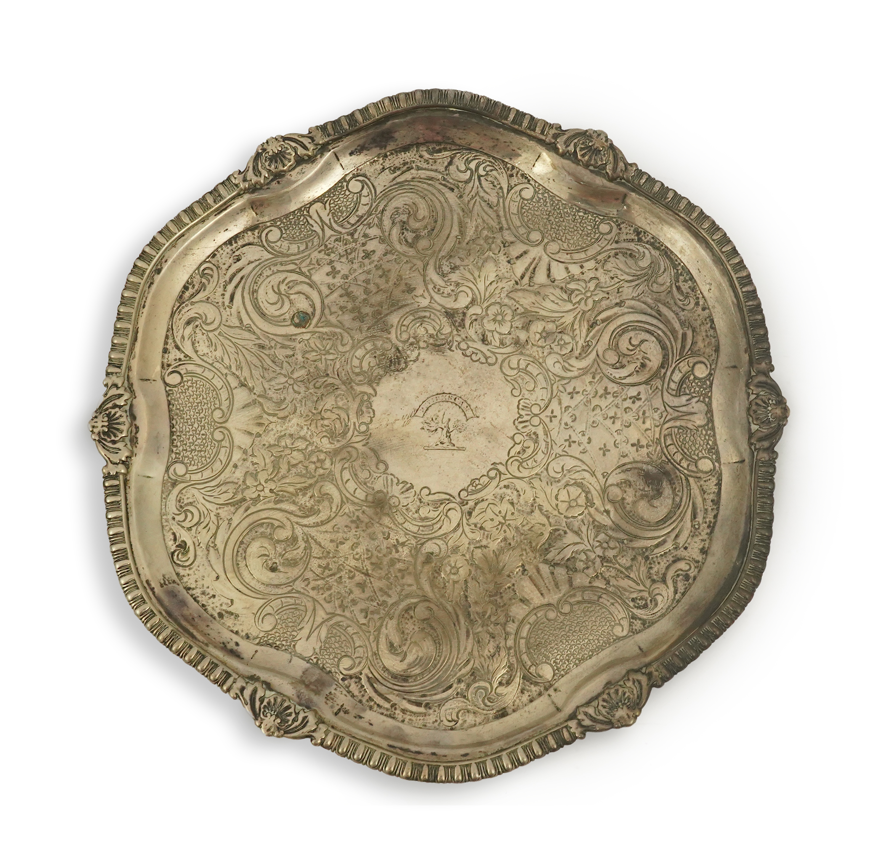 A George III Scottish silver salver by George Fenwick